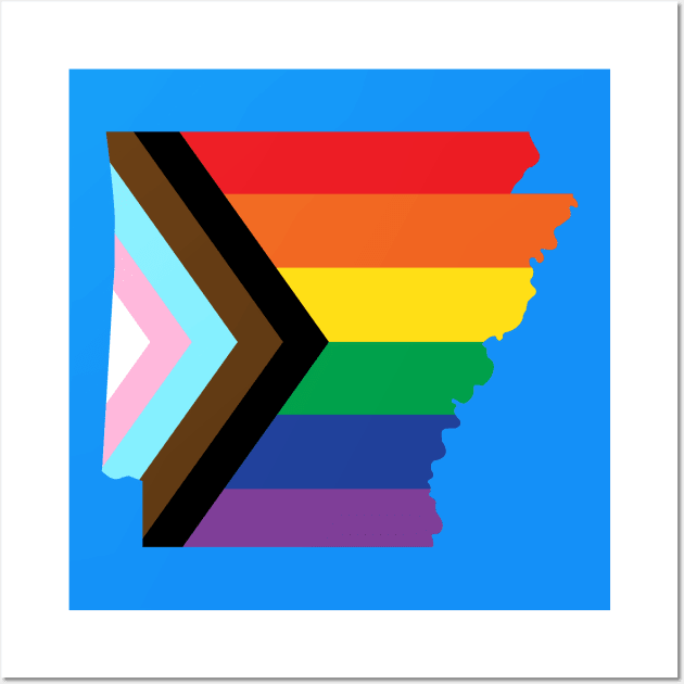 Arkansas Progress Pride Wall Art by littleSamantics